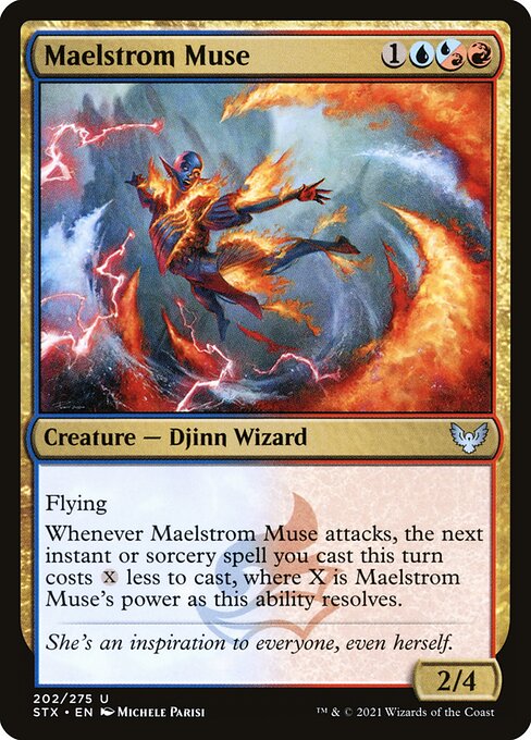Strixhaven: School of Mages - 202 - Maelstrom Muse - Uncommon - UR - Non-foil