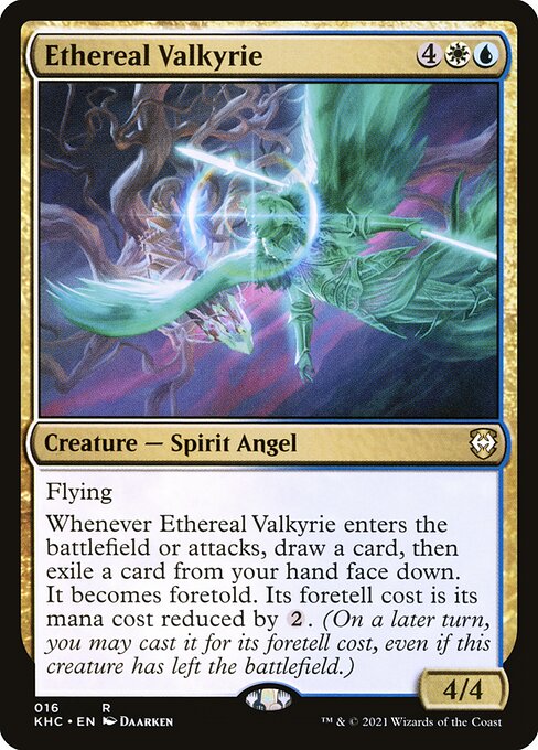Kaldheim Commander - 16 - Ethereal Valkyrie - Rare - WU - Non-foil
