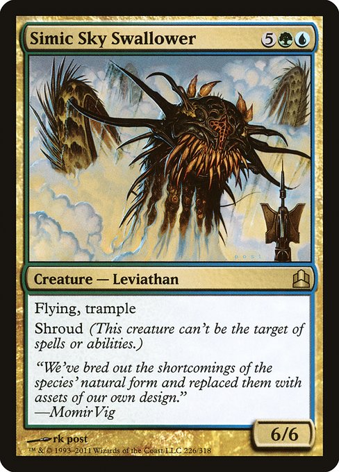 Commander 2011 - 226 - Simic Sky Swallower - Rare - UG - Non-foil