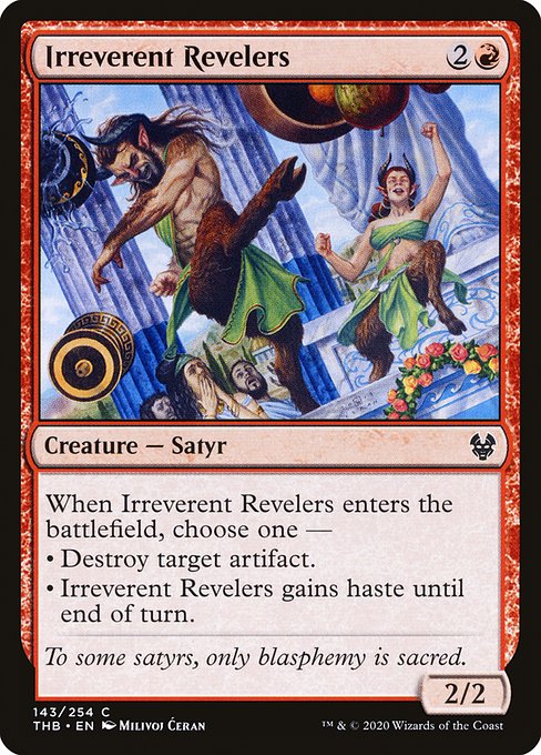 Theros Beyond Death - 143 - Irreverent Revelers - Common - R - Non-foil