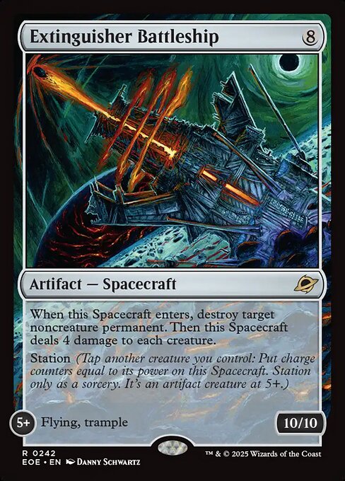 Edge of Eternities - 242 - Extinguisher Battleship - Rare - C - Non-foil