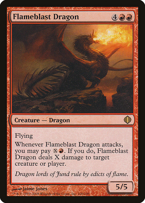 Shards of Alara - 100 - Flameblast Dragon - Rare - R - Non-foil