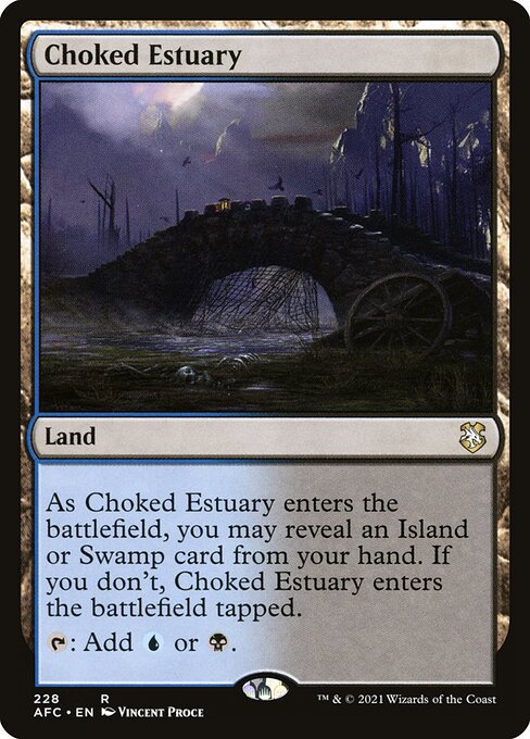 Forgotten Realms Commander - 228 - Choked Estuary - Rare - C - Non-foil