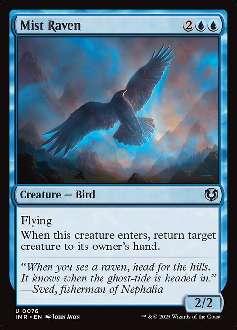 Innistrad Remastered - 76 - Mist Raven - Uncommon - U - Non-foil