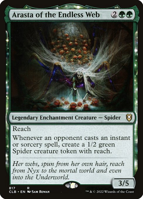 Commander Legends: Battle for Baldur's Gate - 817 - Arasta of the Endless Web - Rare - G - Non-foil