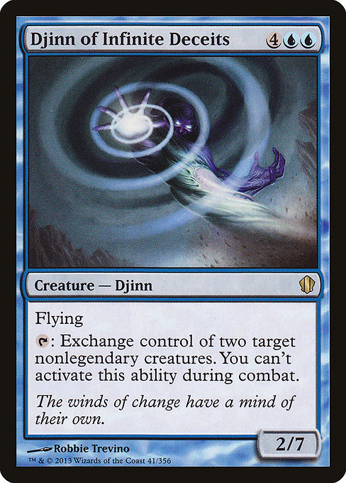 Commander 2013 - 41 - Djinn of Infinite Deceits - Rare - U - Non-foil