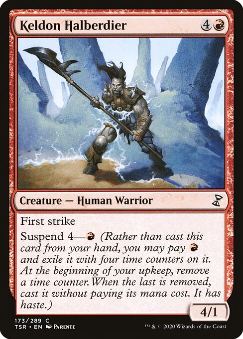 Time Spiral Remastered - 173 - Keldon Halberdier - Common - R - Non-foil