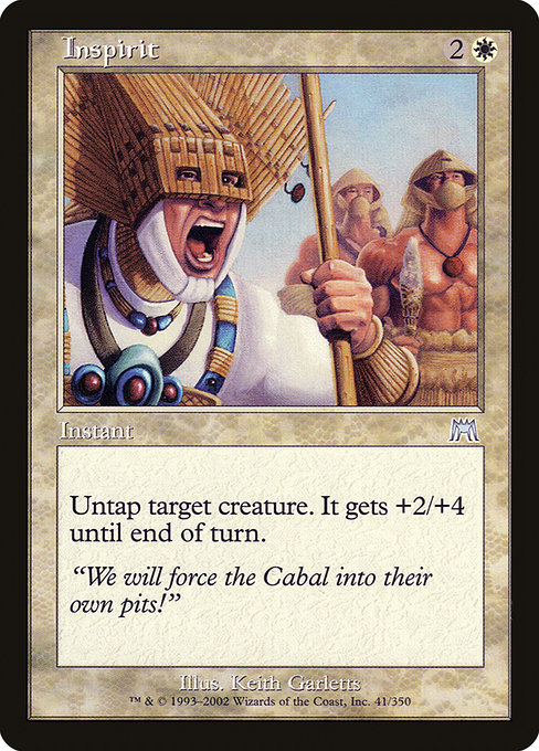 Onslaught - 41 - Inspirit - Uncommon - W - Non-foil