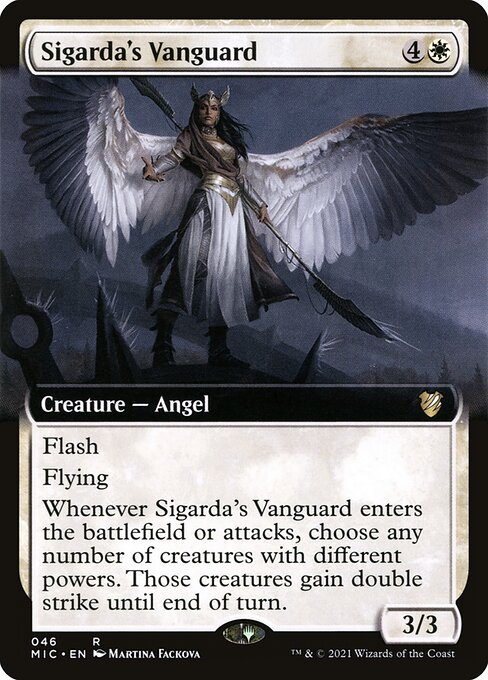 Midnight Hunt Commander - 46 - Sigarda's Vanguard - Rare - W - Non-foil
