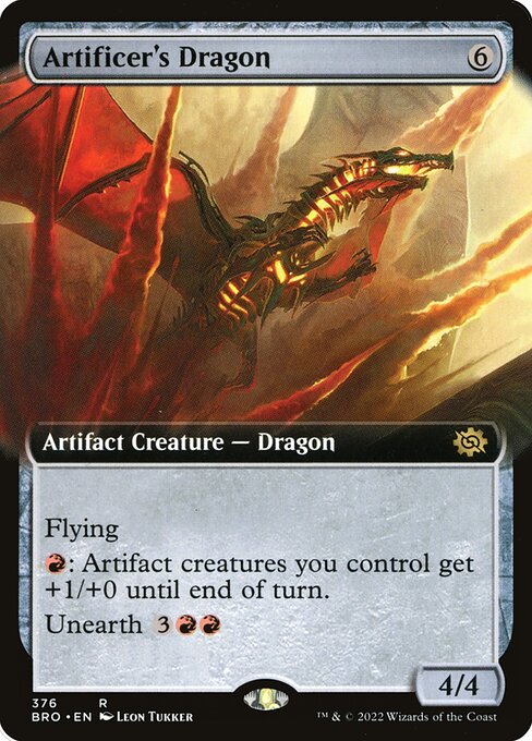 The Brothers' War - 376 - Artificer's Dragon - Rare - C - Non-foil