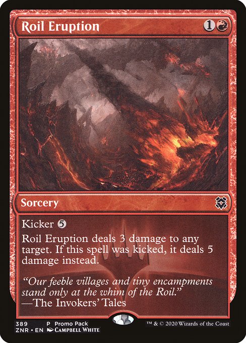 Zendikar Rising - 389 - Roil Eruption - Common - R - Foil - Promo