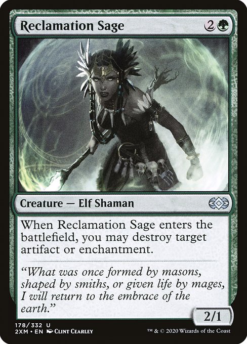 Double Masters - 178 - Reclamation Sage - Uncommon - G - Foil