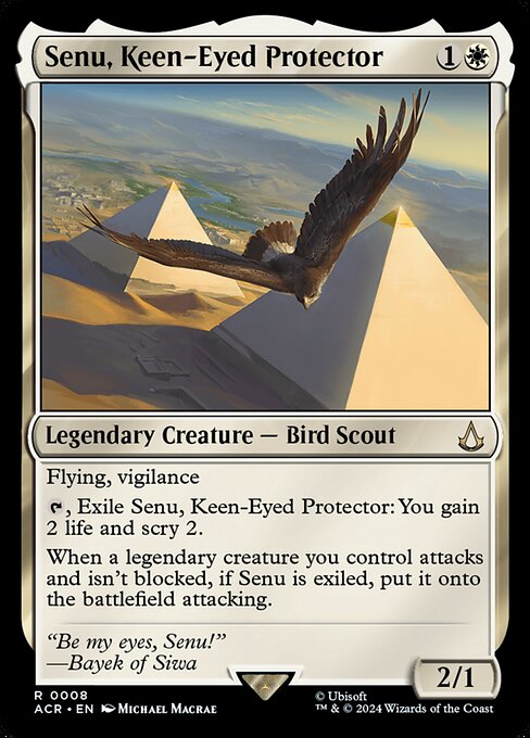 Assassin's Creed - 8 - Senu, Keen-Eyed Protector - Rare - W - Foil