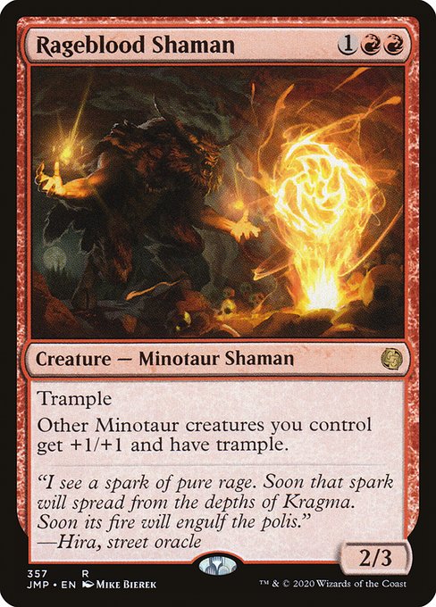Jumpstart - 357 - Rageblood Shaman - Rare - R - Non-foil