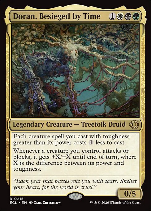 Lorwyn Eclipsed - 215 - Doran, Besieged by Time - Rare - Multi - Non-foil