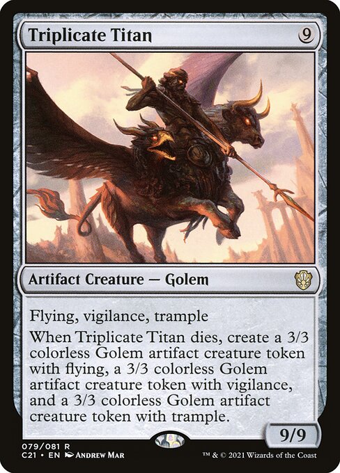 Commander 2021 - 79 - Triplicate Titan - Rare - C - Non-foil
