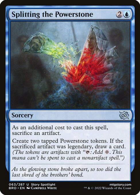 The Brothers' War - 63 - Splitting the Powerstone - Uncommon - U - Non-foil