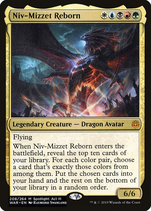 War of the Spark - 208 - Niv-Mizzet Reborn - Mythic - Multi - Foil