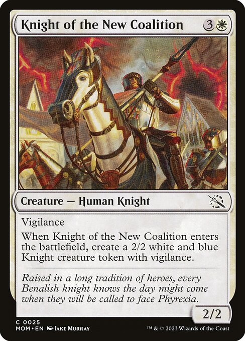 March of the Machine - 25 - Knight of the New Coalition - Common - W - Non-foil
