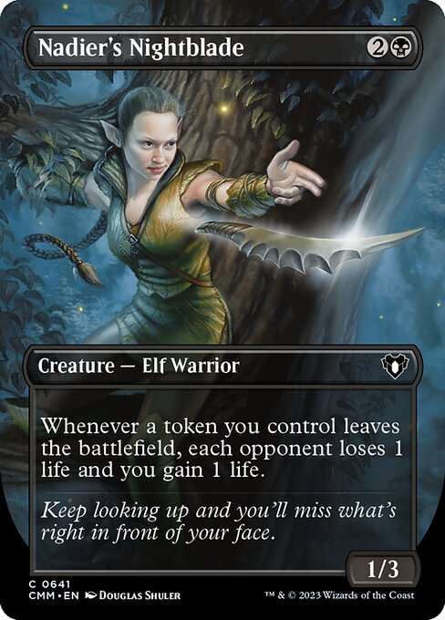 Commander Masters - 641 - Nadier's Nightblade - Common - B - Non-foil