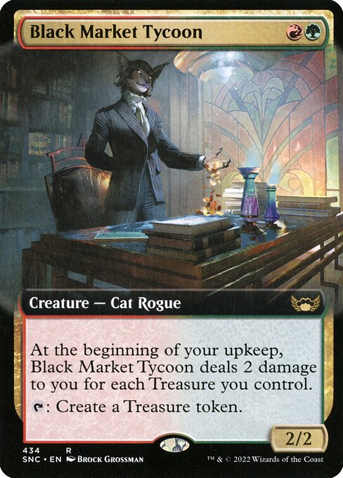 Streets of New Capenna - 434 - Black Market Tycoon - Rare - RG - Foil