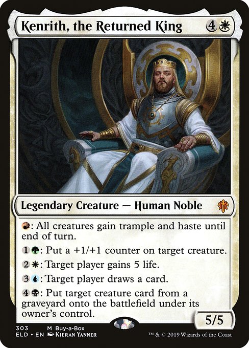 Throne of Eldraine - 303 - Kenrith, the Returned King - Mythic - W - Foil
