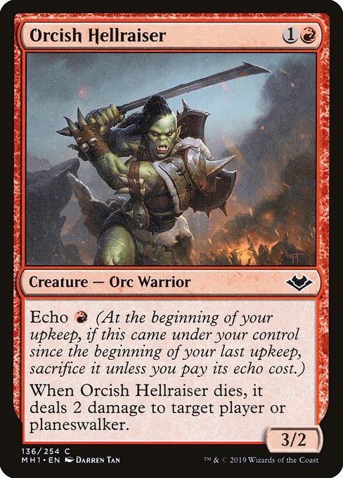 Modern Horizons - 136 - Orcish Hellraiser - Common - R - Non-foil
