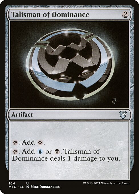 Midnight Hunt Commander - 164 - Talisman of Dominance - Uncommon - C - Non-foil