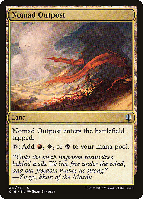 Commander 2016 - 311 - Nomad Outpost - Uncommon - C - Non-foil