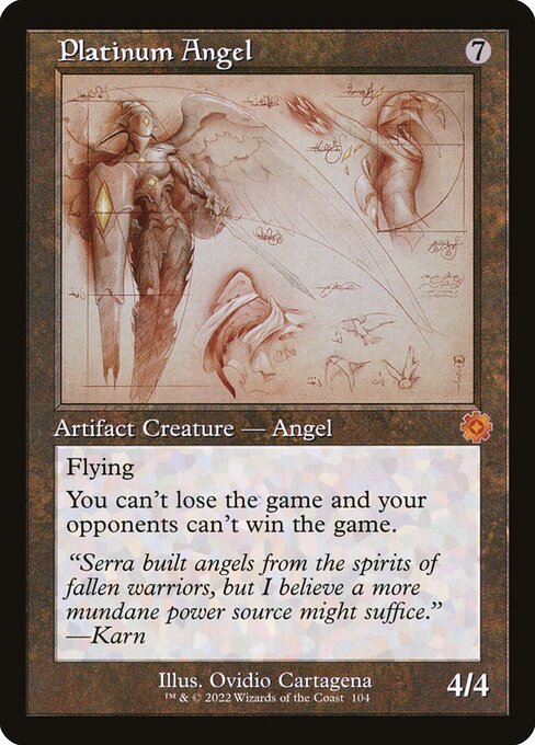 The Brothers' War Retro Artifacts - 104 - Platinum Angel - Mythic - C - Non-foil