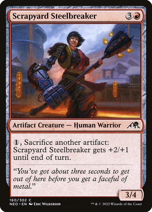 Kamigawa: Neon Dynasty - 160 - Scrapyard Steelbreaker - Common - R - Non-foil