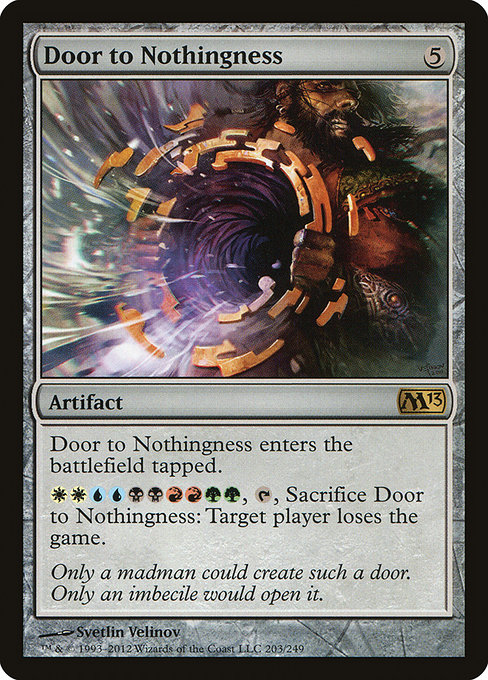Magic 2013 - 203 - Door to Nothingness - Rare - C - Non-foil