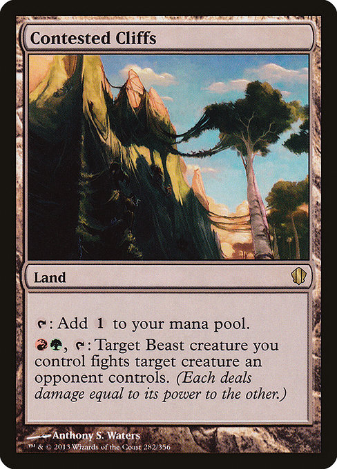 Commander 2013 - 282 - Contested Cliffs - Rare - C - Non-foil