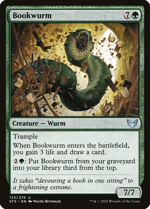 Strixhaven: School of Mages - 123 - Bookwurm - Uncommon - G - Non-foil