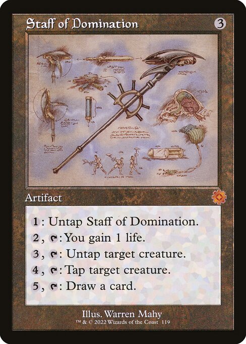 The Brothers' War Retro Artifacts - 119 - Staff of Domination - Mythic - C - Non-foil