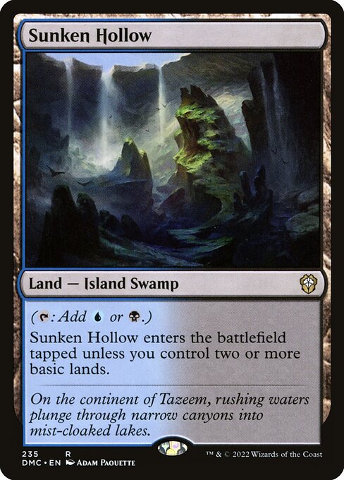 Dominaria United Commander - 235 - Sunken Hollow - Rare - C - Non-foil
