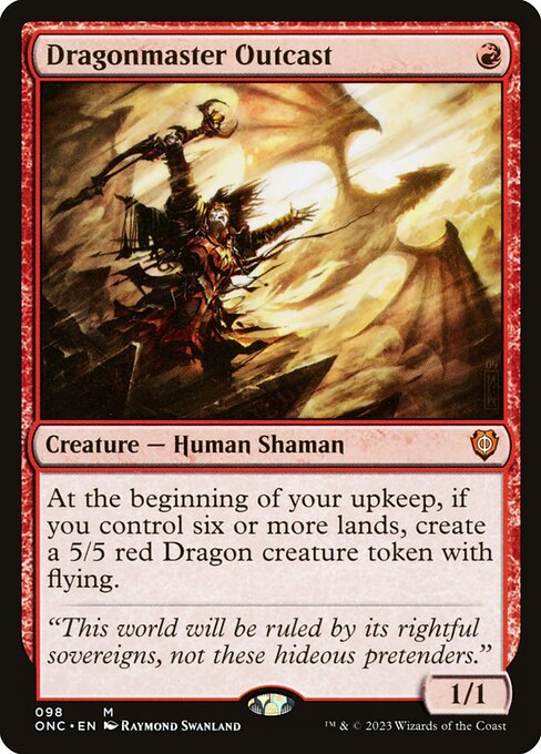 Phyrexia: All Will Be One Commander - 98 - Dragonmaster Outcast - Mythic - R - Non-foil