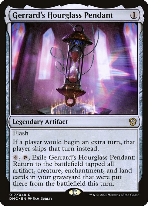 Dominaria United Commander - 17 - Gerrard's Hourglass Pendant - Rare - C - Non-foil