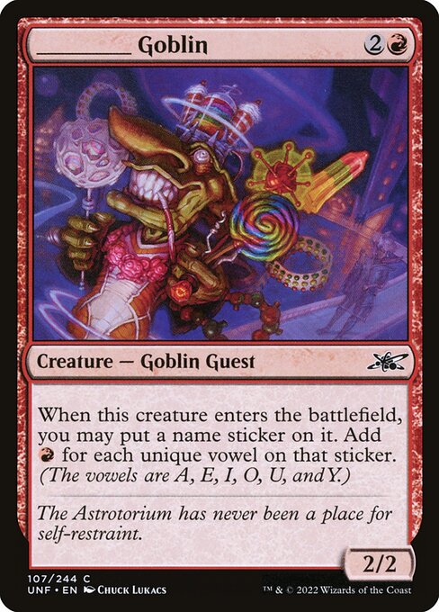 Unfinity - 107 - _____ Goblin - Common - R - Foil
