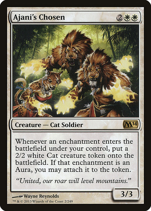 Magic 2014 - 2 - Ajani's Chosen - Rare - W - Non-foil