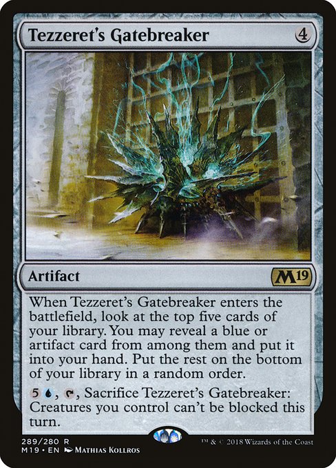 Core Set 2019 - 289 - Tezzeret's Gatebreaker - Rare - C - Non-foil