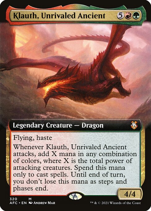 Forgotten Realms Commander - 320 - Klauth, Unrivaled Ancient - Mythic - RG - Non-foil