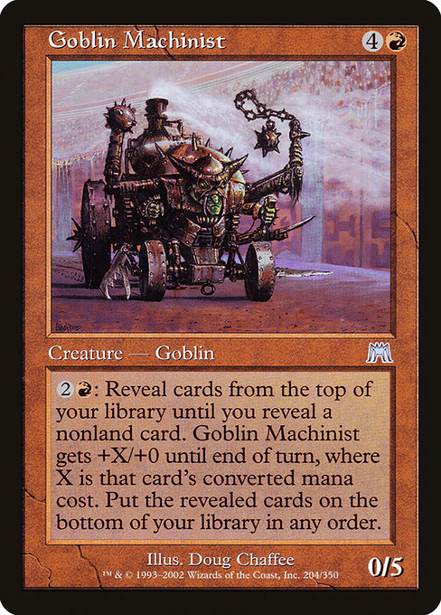 Onslaught - 204 - Goblin Machinist - Uncommon - R - Non-foil