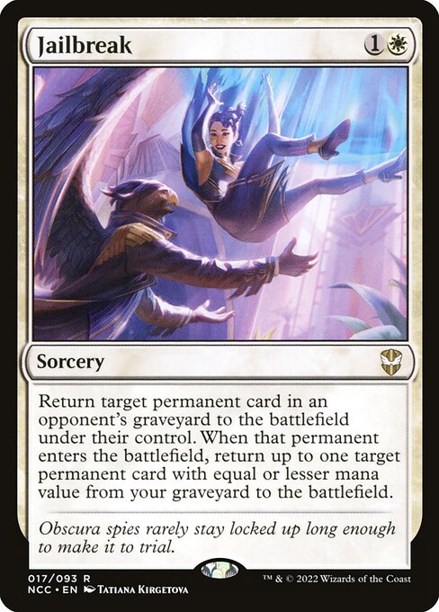 New Capenna Commander - 17 - Jailbreak - Rare - W - Non-foil