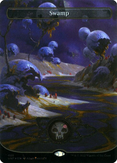 Unfinity - 488 - Swamp - Common - C - Galaxy Foil