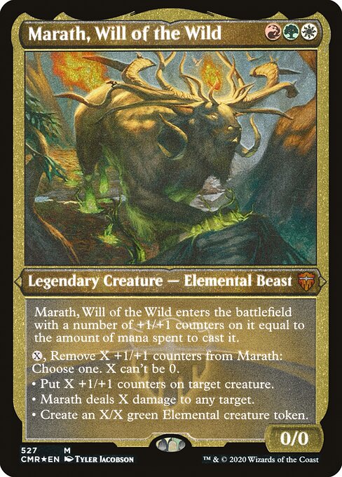 Commander Legends - 527 - Marath, Will of the Wild - Mythic - Multi - Foil Etched