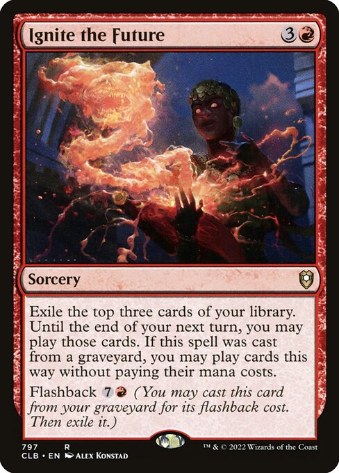 Commander Legends: Battle for Baldur's Gate - 797 - Ignite the Future - Rare - R - Non-foil