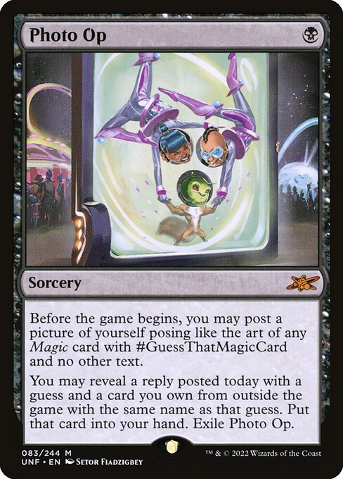 Unfinity - 83 - Photo Op - Mythic - B - Non-foil