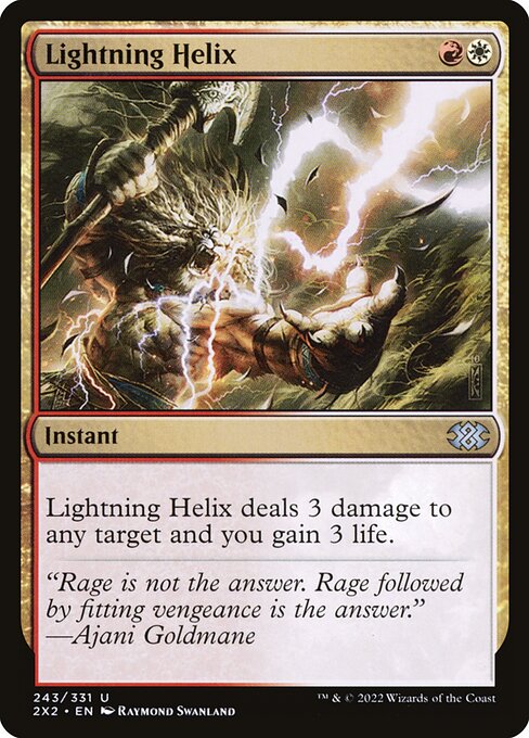 Double Masters 2022 - 243 - Lightning Helix - Uncommon - WR - Foil