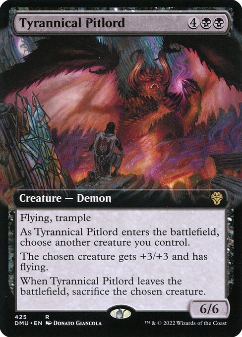 Dominaria United - 425 - Tyrannical Pitlord - Rare - B - Non-foil